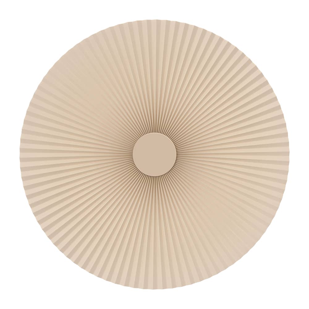 Carmen Wall light textile beige / Ø 90 cm - Hartô - Golden sand - Lacquered metal, Pleated fabric