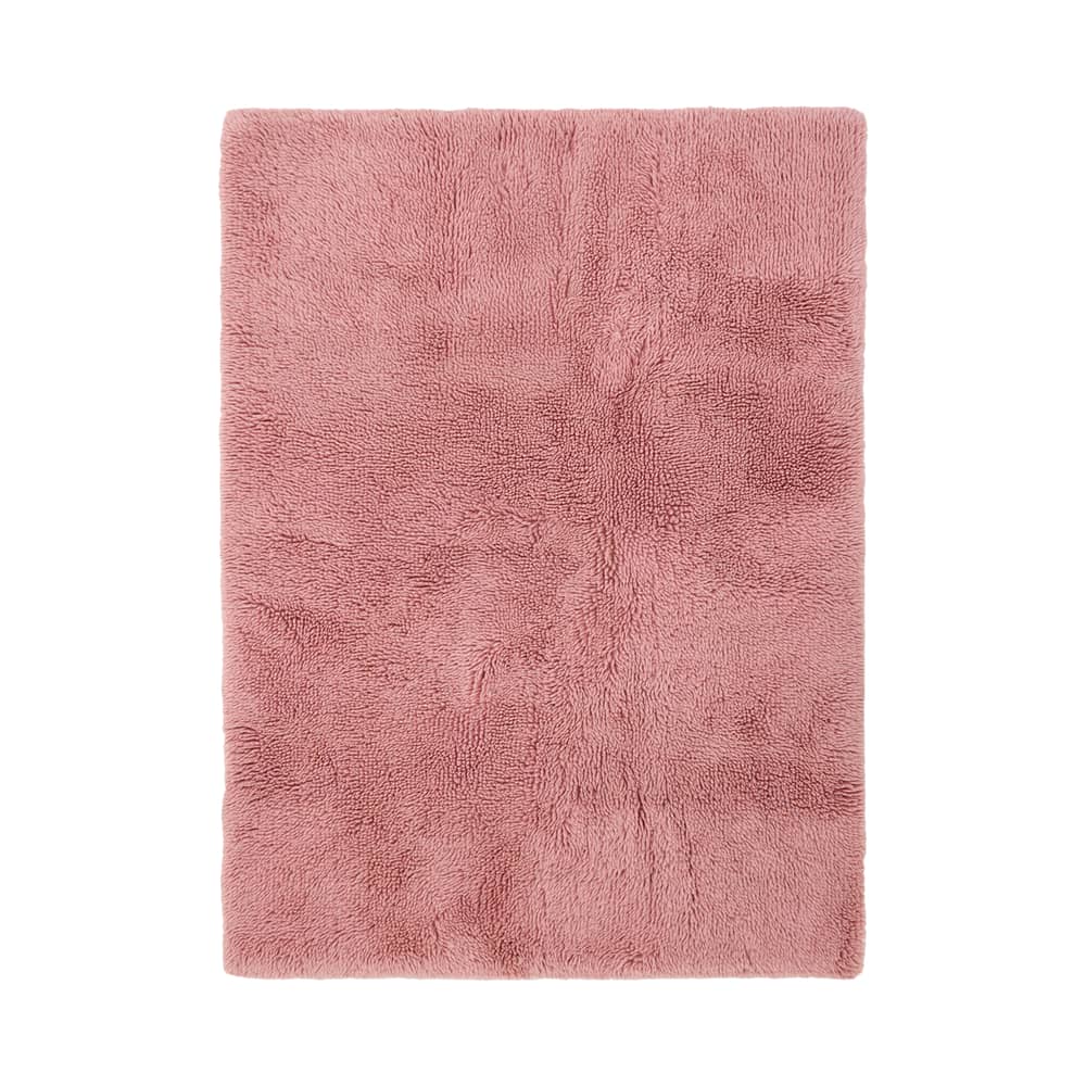 Tapis Fluffy rose / 150 x 240 cm - Laine tissée main - HK LIVING - Rose - Laine
