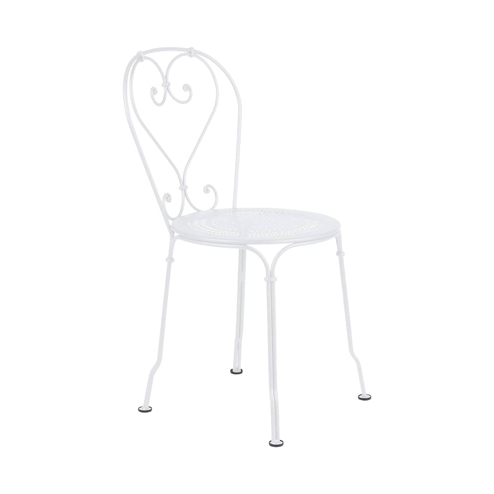 Chaise empilable 1900 métal blanc - Fermob - Blanc coton - Acier