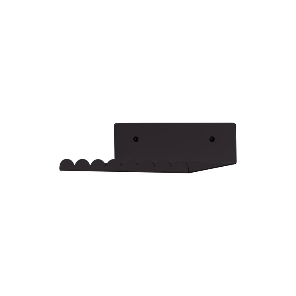 Etagère murale Vibes Small métal noir / L 20 cm - NOBODINOZ - Noir - Acier laqué