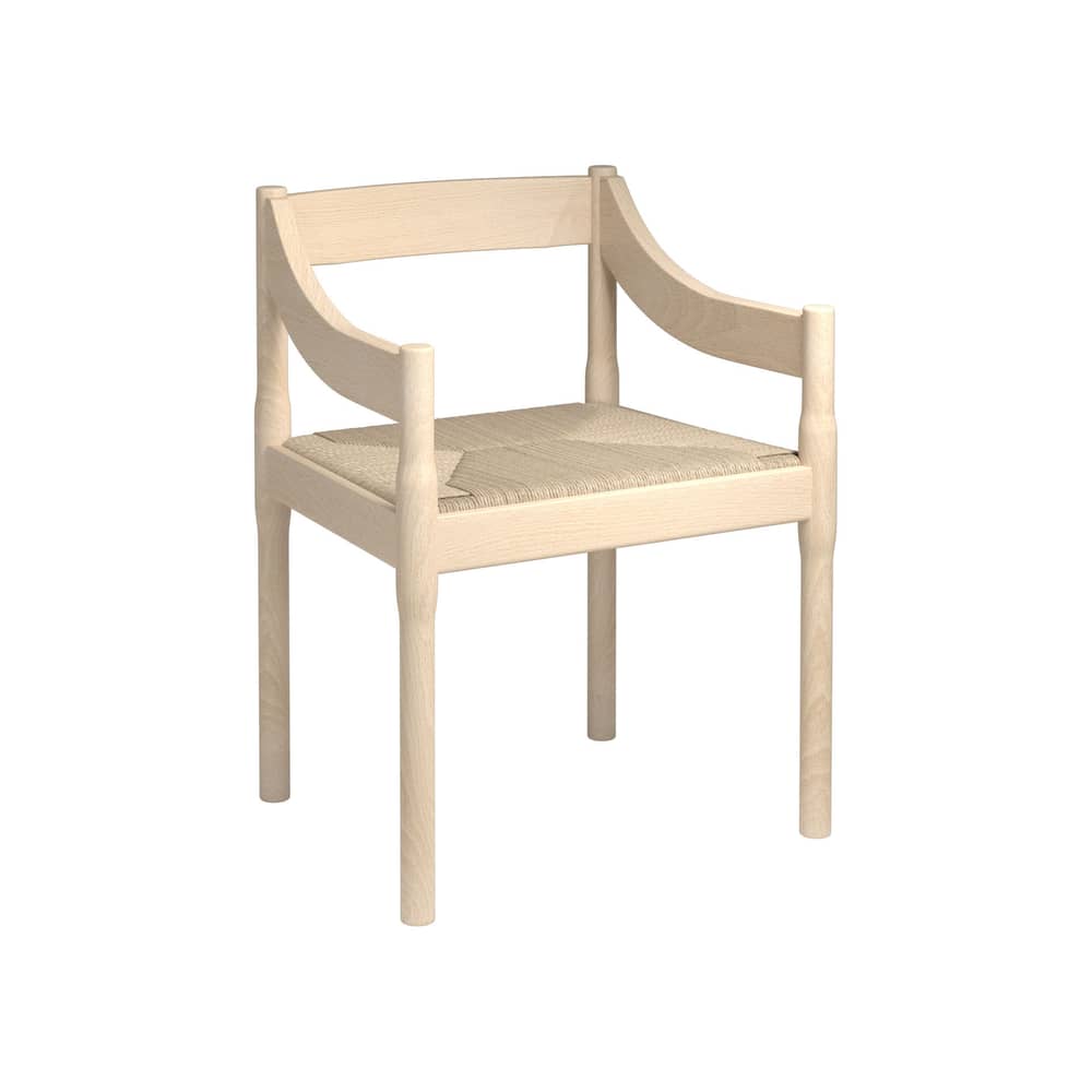 Poltrona Carimate legno naturale / Vico Magistretti, 1959 - Fritz Hansen - Faggio naturale / Seduta naturale - , Faggio massello naturale