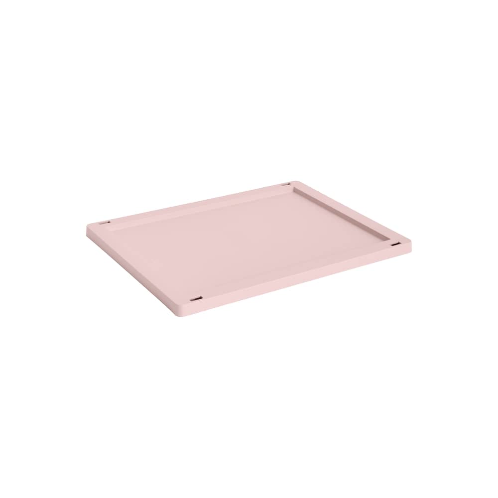 Couvercle  plastique rose / Pour panier Colour Crate Medium 27 x 35 cm - Hay - Blush - Polypropylène recyclé