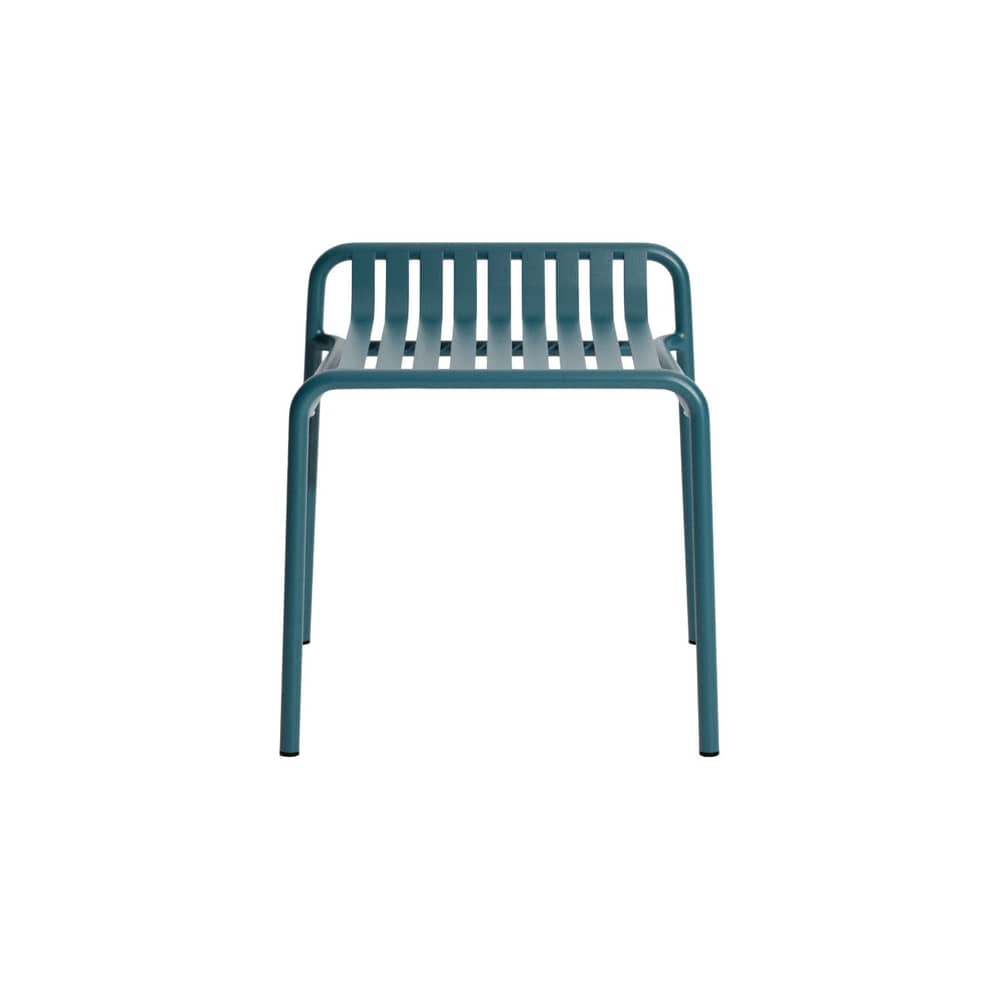 Tabouret empilable Week-end métal bleu / Aluminium - Petite Friture - Bleu Océan - Aluminium
