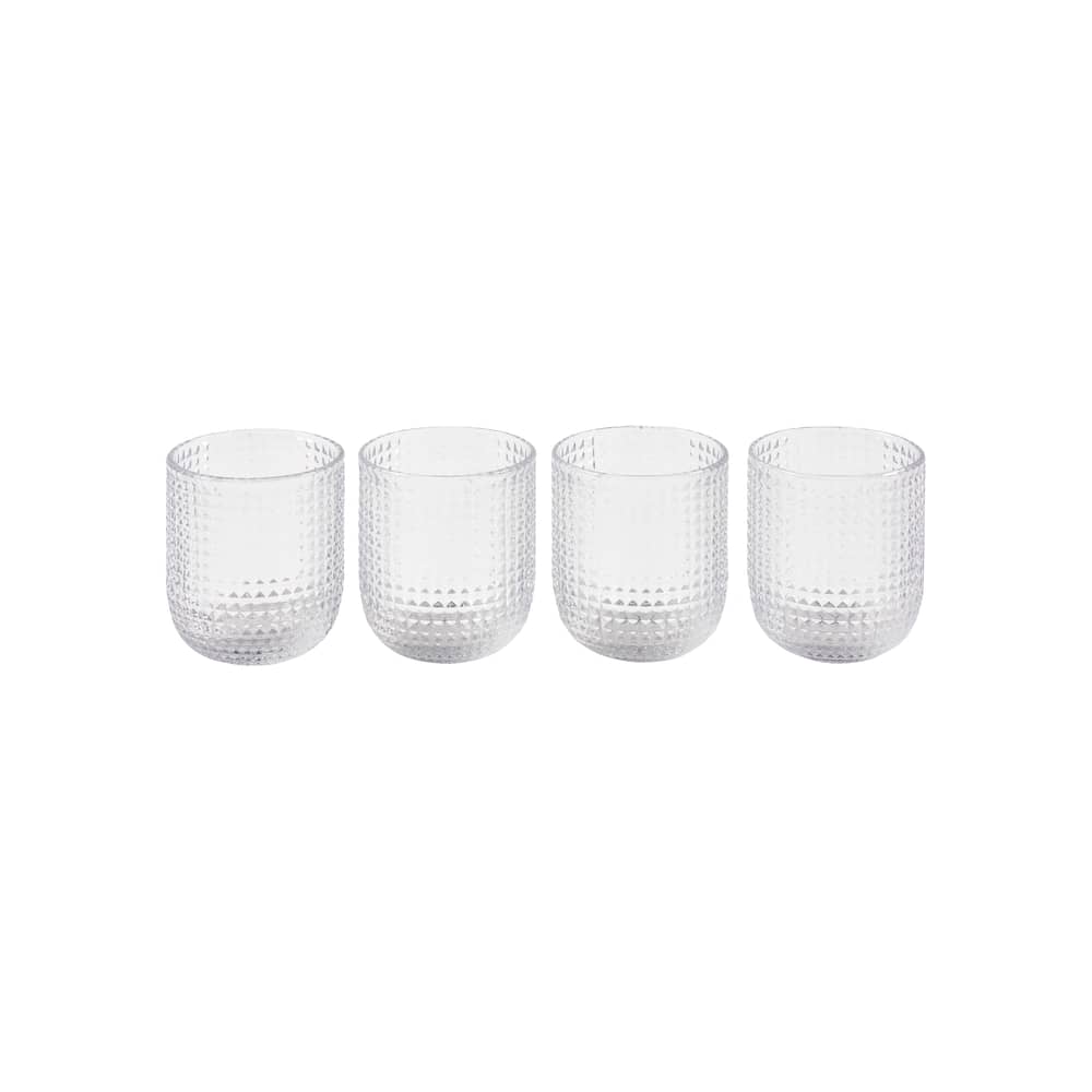 Set de 4 verres Rooftop / 300 ml - Pols Potten - Transparent - Verre