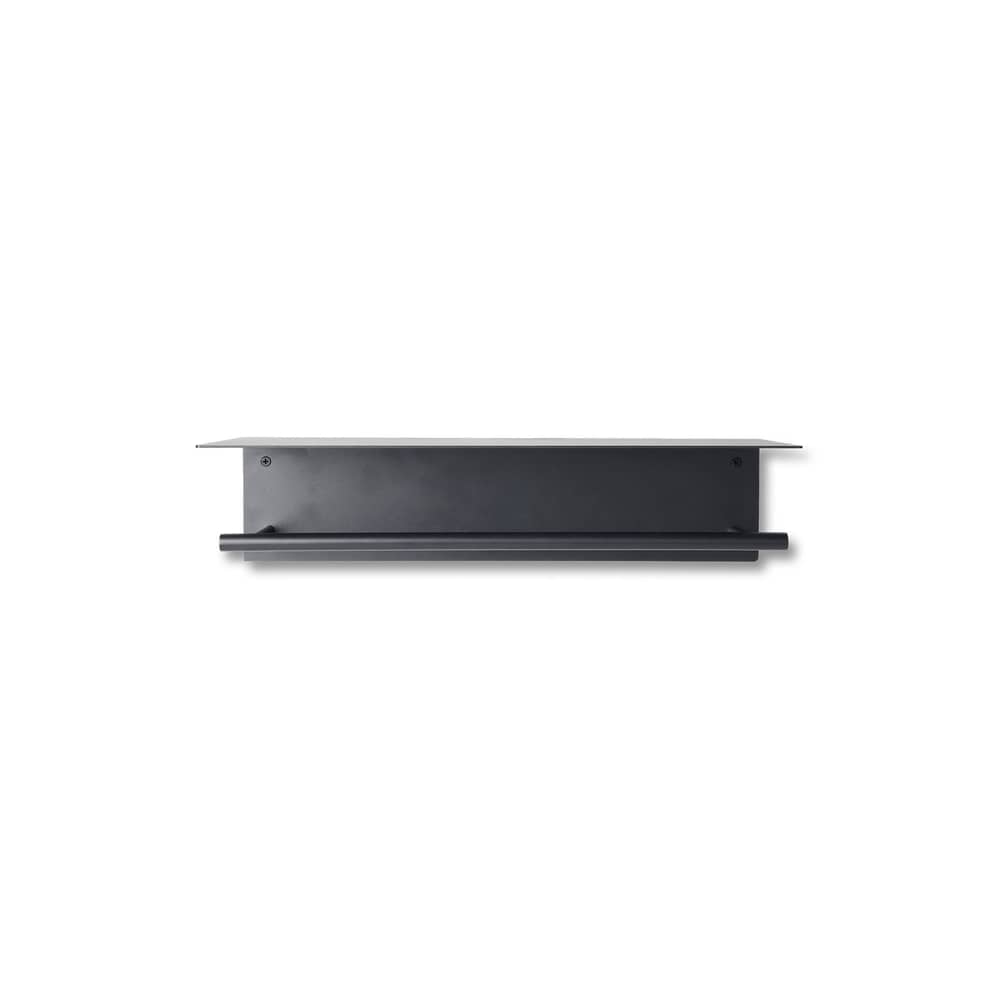 Scaffale Dora metallo nero / Supporto integrato per asciugamani - Ferm Living - Nero - Acciaio inossidabile