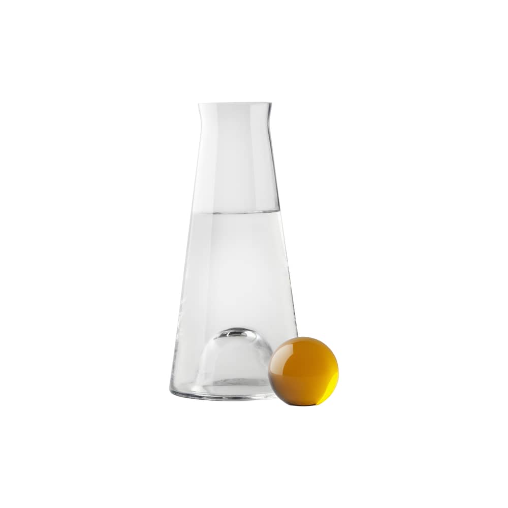 Carafe Fia verre transparent marron 1 L - Design House Stockholm - Transparent / Ambre - Cristal, Verre