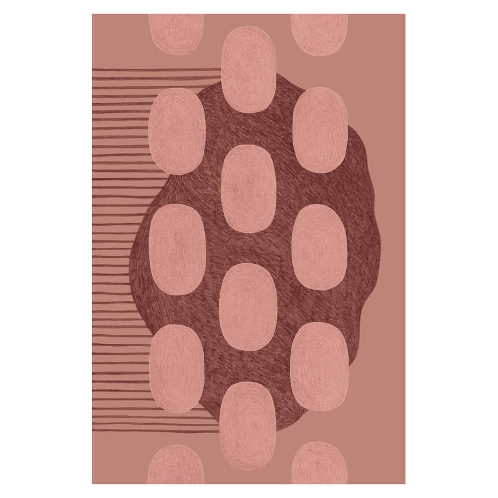 Tapis Cumulus  rose / 200 x 300 cm - Edition limitée 20 ans MID - Made in design Editions - Cumulus - Polyamide