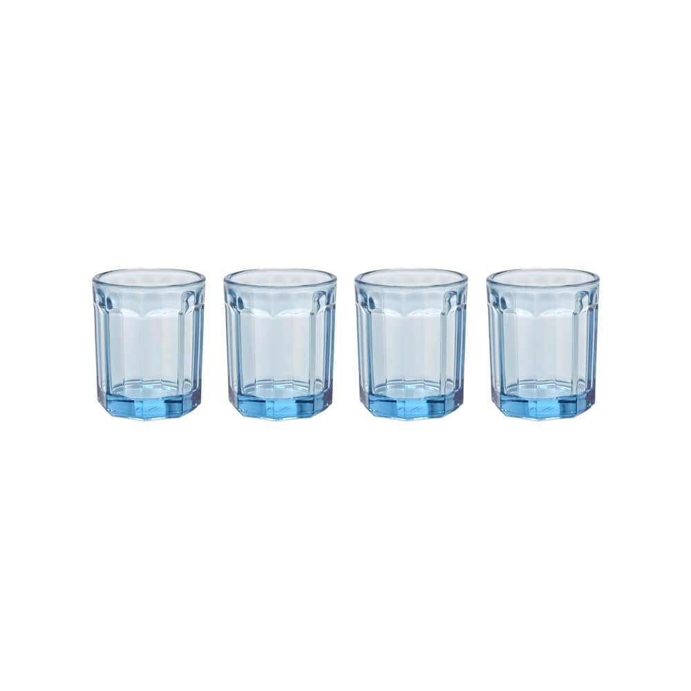 Bicchiere Fish & Fish Medium vetro blu / Set di 4 - 22 cl - Serax - Blu - Vetro