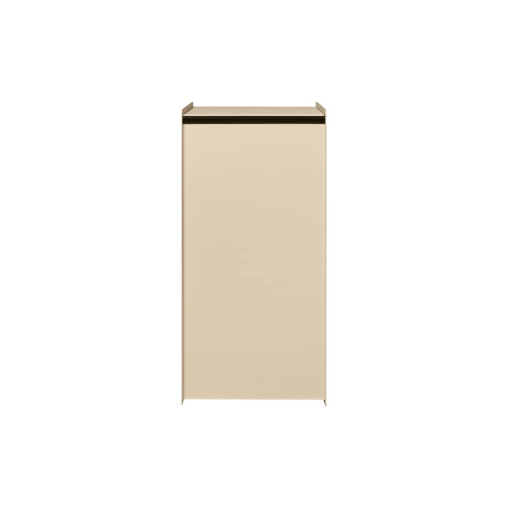 Cestino da bagno Sama metallo beige / 5 litri - Ferm Living - Beige cashmere - Acciaio inossidabile