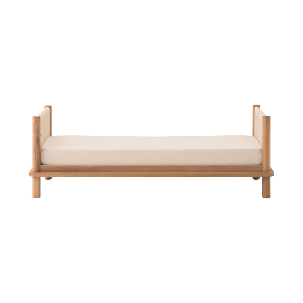 Latitude Children bed natural wood / 82 x 152 cm - NOBODINOZ - Children bed - Cotton rope, Solid oak