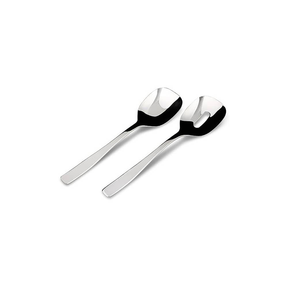 Couverts à salade KnifeForkSpoon métal - Alessi - Acier brillant - Acier inoxydable 18/10