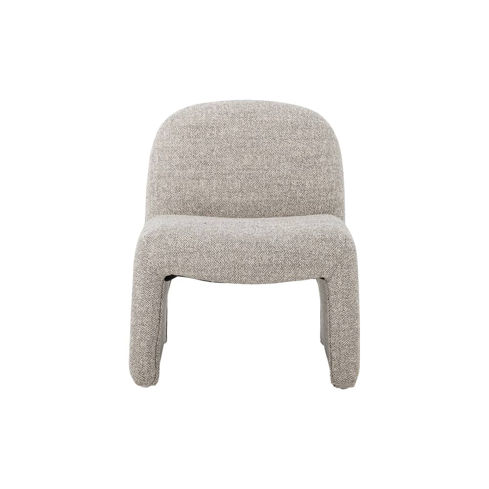 Fauteuil enfant Neel tissu gris - Bloomingville - Gris - Contreplaqué, Mousse, Tissu