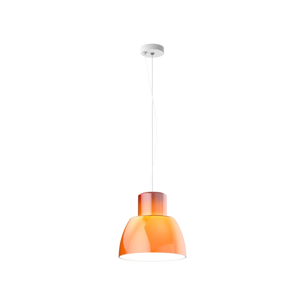 Sospensione Lorosae vetro arancione / Ø 30 cm - Álvaro Siza, 1999 - Nemo - Arancione siciliano - Vetro