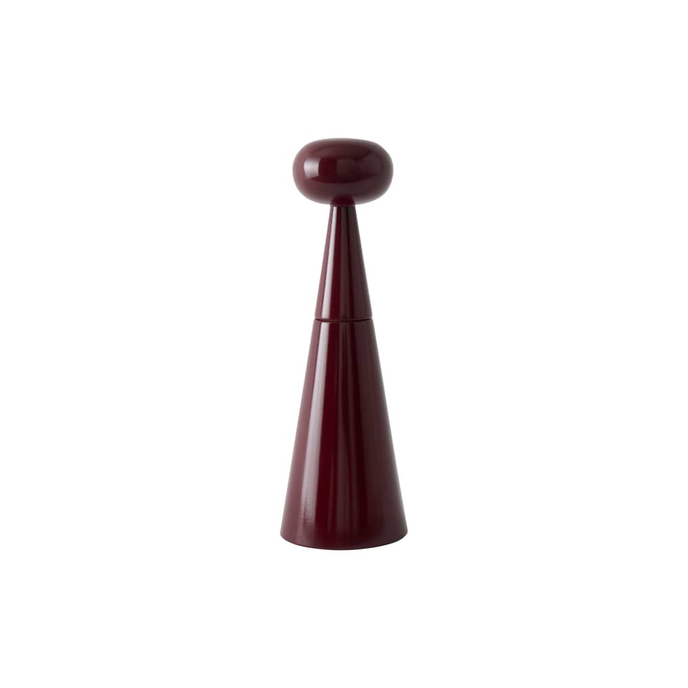 Mill Small Spice mill wood red / H 25 cm - Tom Dixon - Burgundy - Ceramic, Painted FSC-certified beech wood