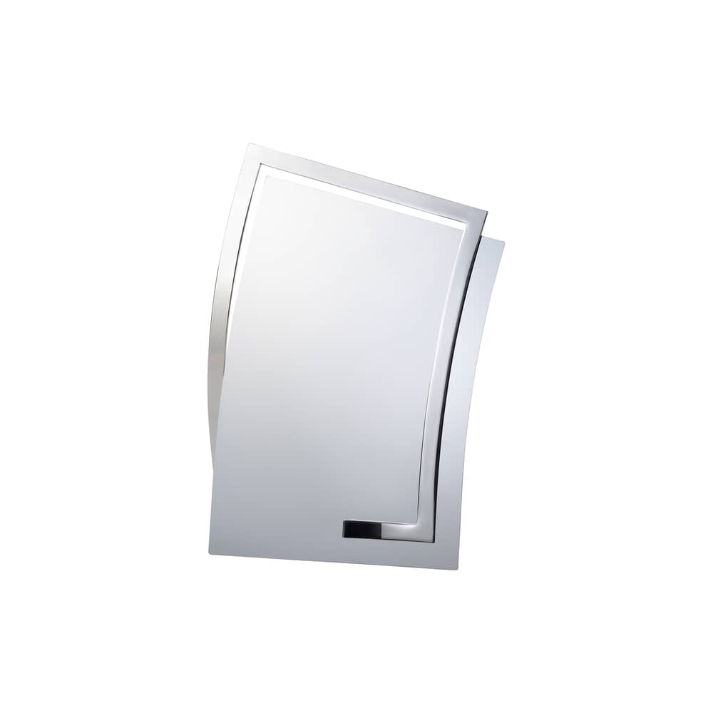 Stellspiegel Qua A4 metall spiegel / B 25.5 x H 33.2 cm - BANG - Spiegelfarben - rostfreier Stahl
