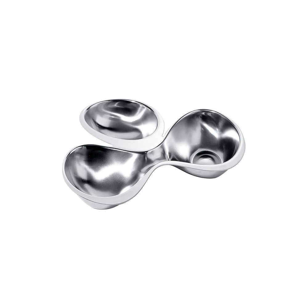 Coppetta Babyboop metallo - Alessi - 3 scomparti - Alluminio