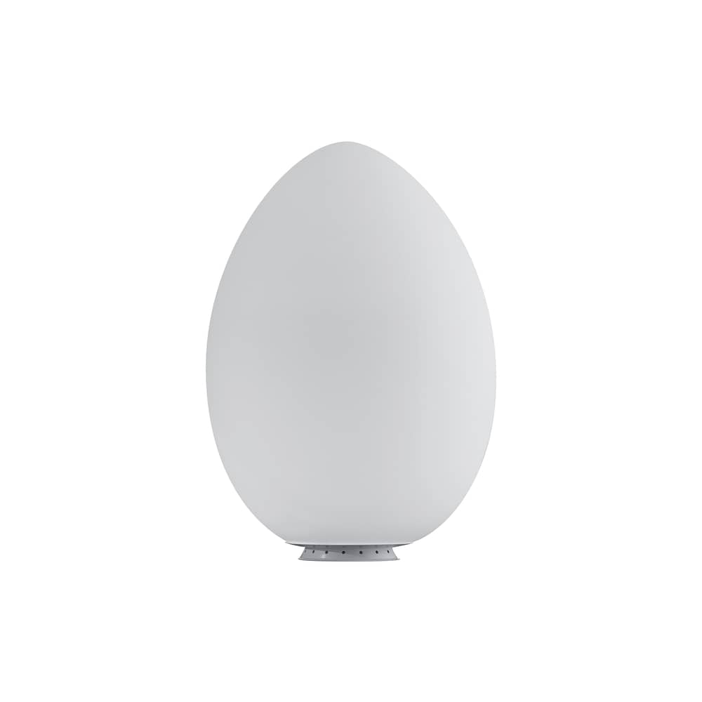 Lampe de table Uovo LED verre blanc /  Ø 43 x H 62 cm - Ben Swildens, 1972 - Fontana Arte - H 62 cm / Blanc - Verre soufflé