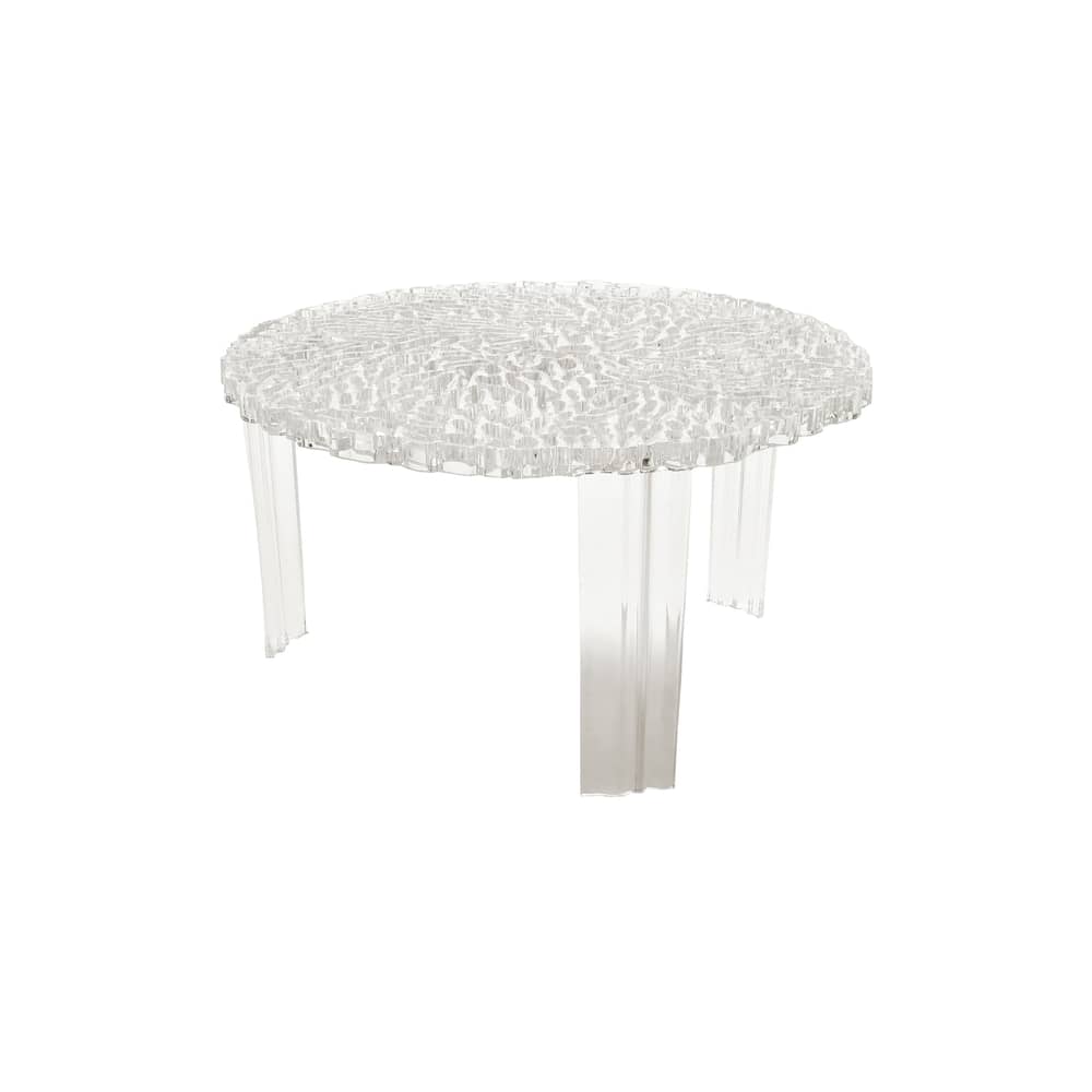Table basse T-Table Basso / Ø 50 x H 28 cm - Kartell - Cristal - PMMA