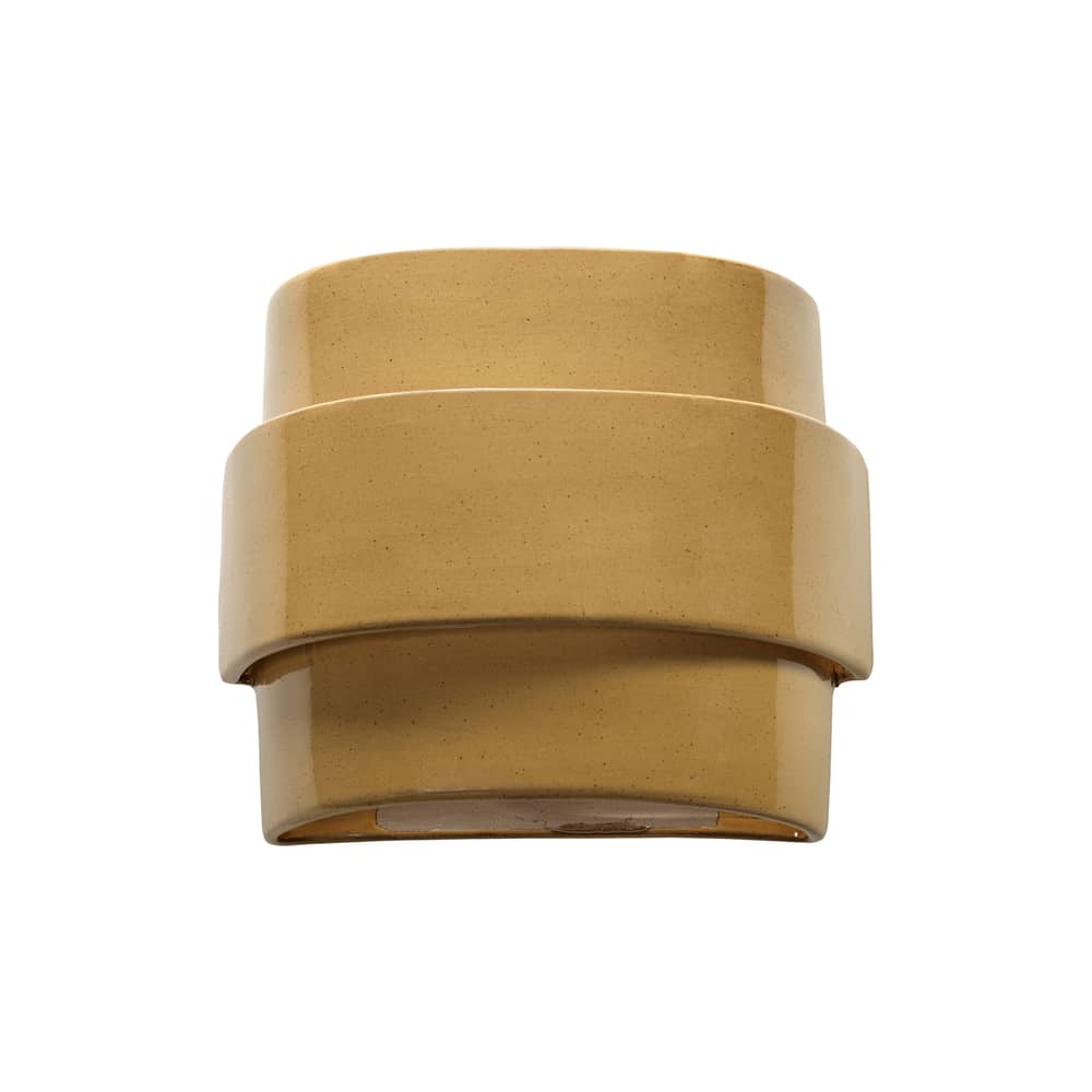 Terres de rêves - James Wall light ceramic yellow - Serax - Ochre - Enamelled sandstone