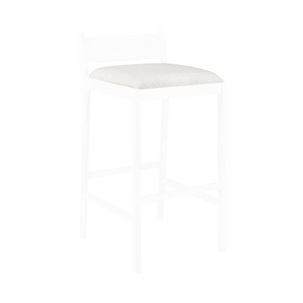 Accessoire / Coussin assise pour tabouret de bar Jack Outdoor - Ethnicraft - Blanc cassé - Mousse, Tissu polypropylène