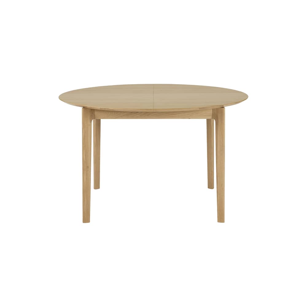 Tavolo con prolunga Bok legno naturale / da 129 a 179 cm - da 4 a 6 persone - Ethnicraft - Rovere oliato - Massello di quercia oliato