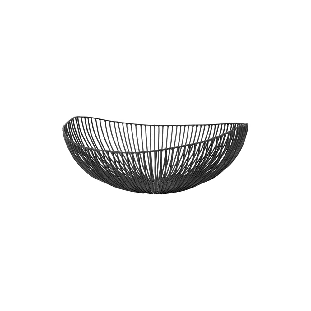 Corbeille Meo métal noir / L 37 cm - Serax - Noir - L 37 cm - Métal