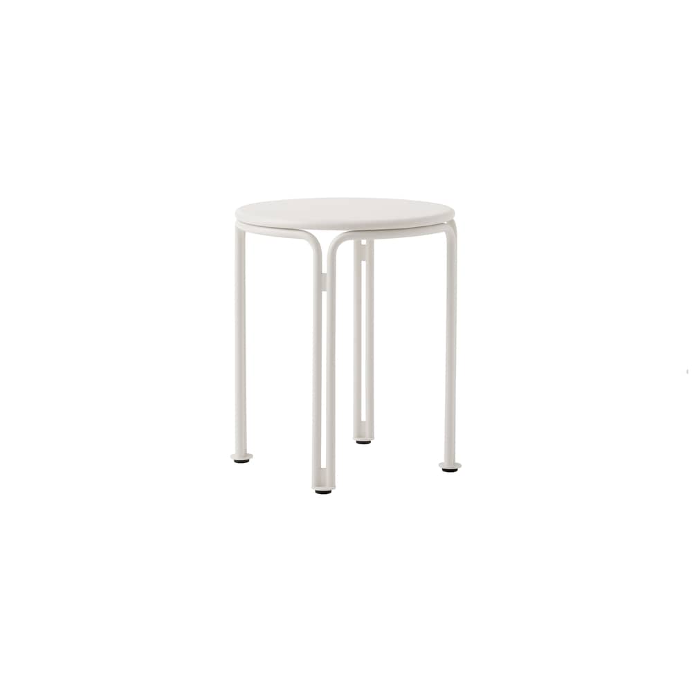 Table d\'appoint Thorvald SC102 métal blanc / Ø 40 x H 46 cm - &tradition - Ivoire - Acier