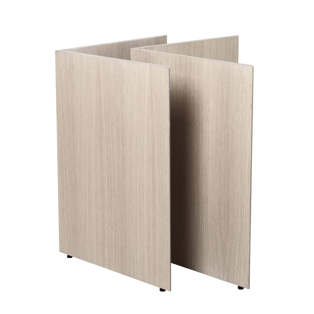 Mingle Large Pair of trestles natural wood / L 78 cm - Wood - Ferm Living - Light wood - MDF veneer oak