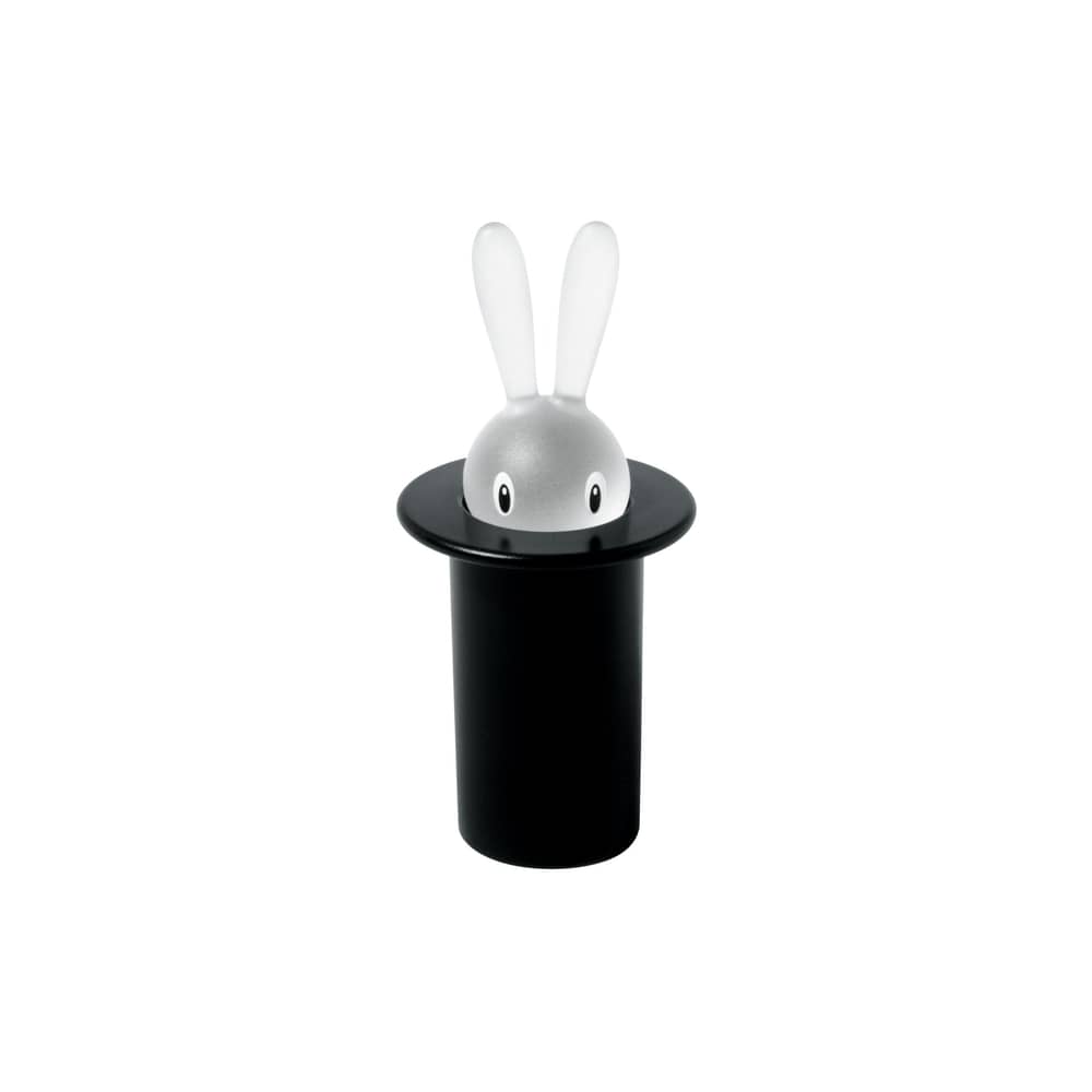 Porte cure-dents Magic Bunny plastique noir - Alessi - Noir - PMMA