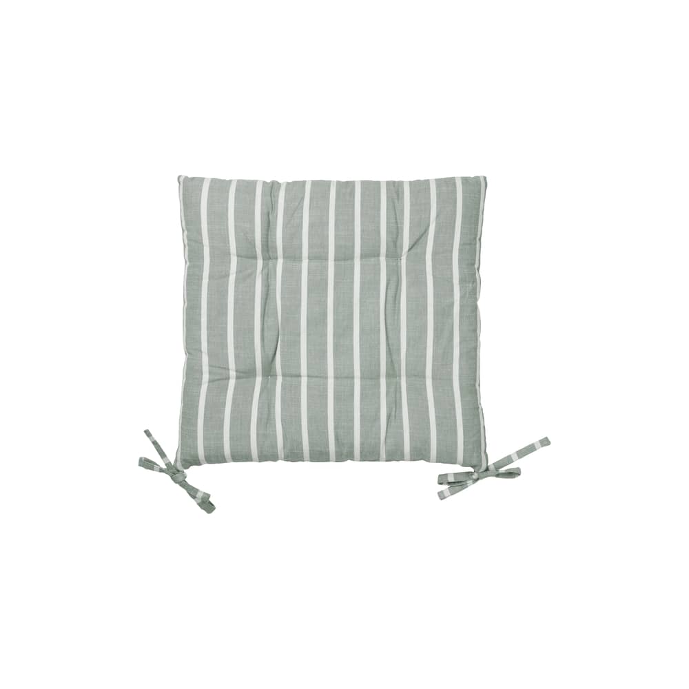 Cuscino per seduta Marta tessuto verde / 44 x 42 cm - BROSTE COPENHAGEN - Agave Verde - Cotone