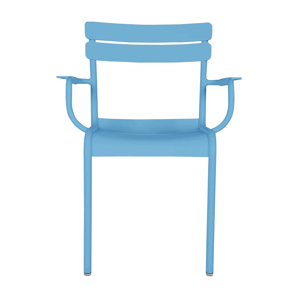 Fauteuil empilable Luxembourg Bridge métal bleu - Fermob - Bleu Maya - Aluminium laqué
