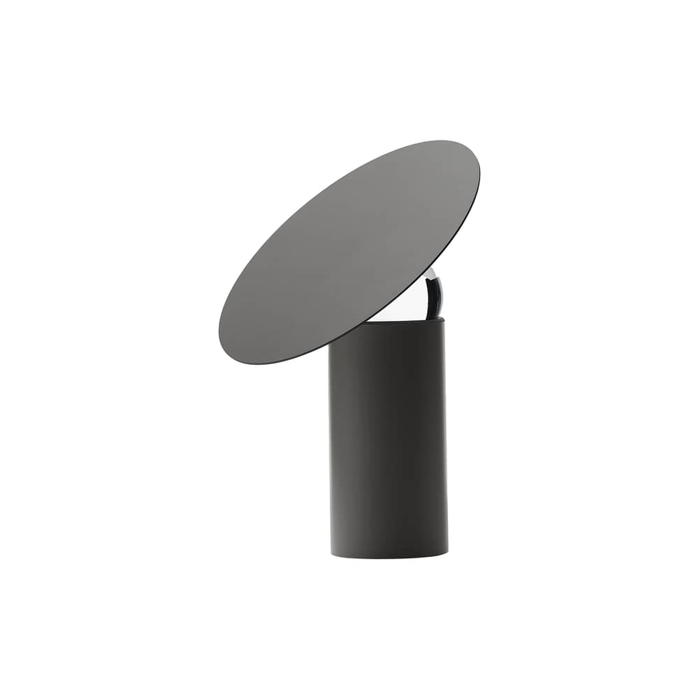 Era Small LED Table lamp metal black / H 43 cm - Adjustable - Mogg - Black & White - Aluminium, Cristal