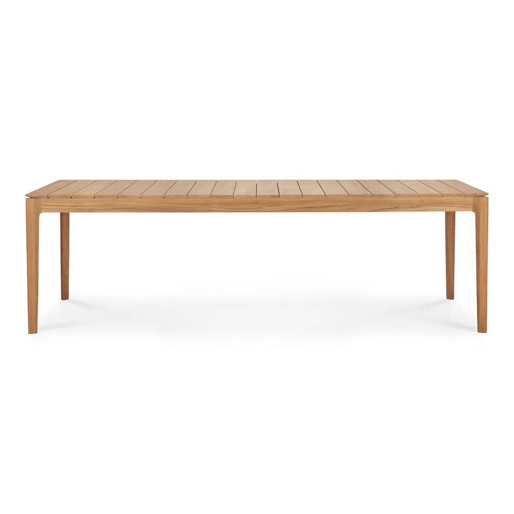 Table rectangulaire Bok OUTDOOR bois naturel / 250 x 100 cm - 10 personnes - Ethnicraft - 250 x 100 cm - Teck massif