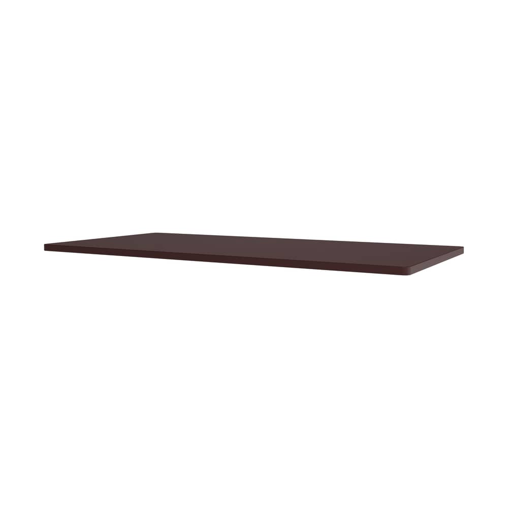 Zubehör  holz rot / Oberes Tablett für Panton Wire Extended - B 70 x T 34,8 cm - MONTANA - Rot Rot Schwarz - lackierte Holzfaserplatte