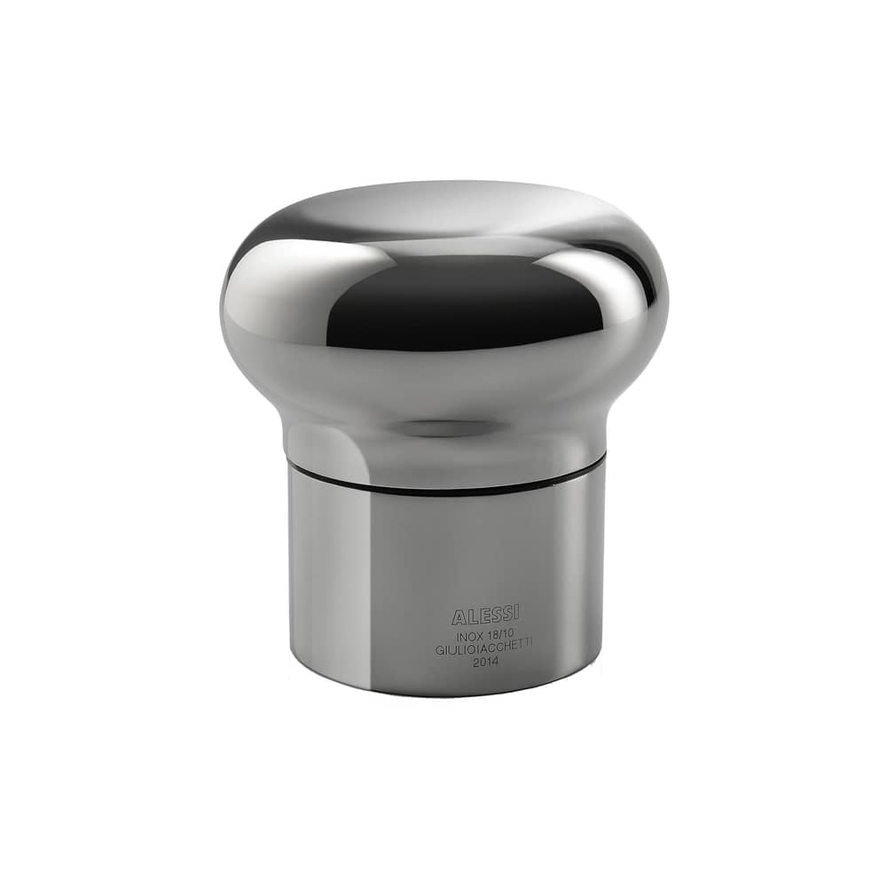 Noè Cork metal / For wine bottle - Alessi - Steel - Stainless steel 18/10