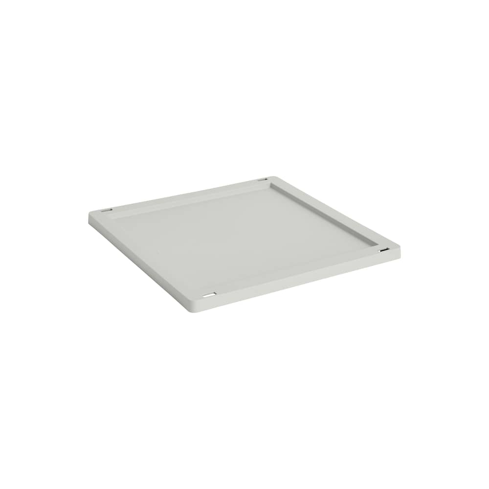 Couvercle  plastique gris / Pour panier Colour Crate Medium Square & Cube 30 x 30 cm - Hay - Gris - Polypropylène recyclé