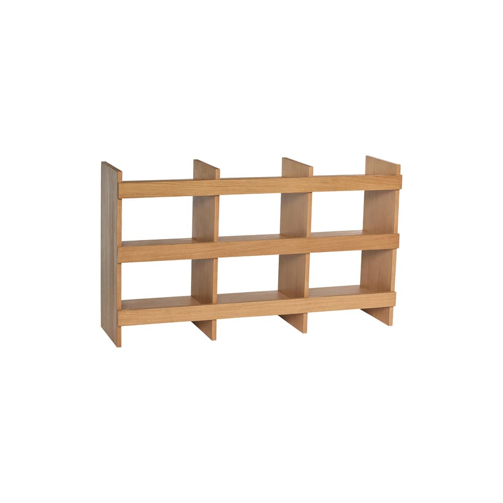Étagère Momentum bois naturel / 120 x 70 cm - HÜBSCH - Chêne naturel - MDF, Placage de chêne