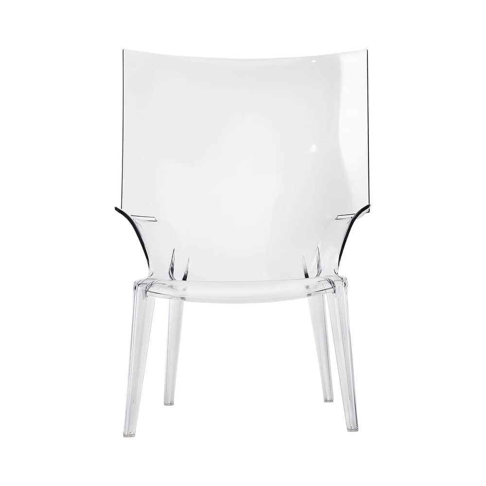 Fauteuil Uncle Jim plastique transparent / Philippe Starck, 2014 - Kartell - Cristal - Polycarbonate