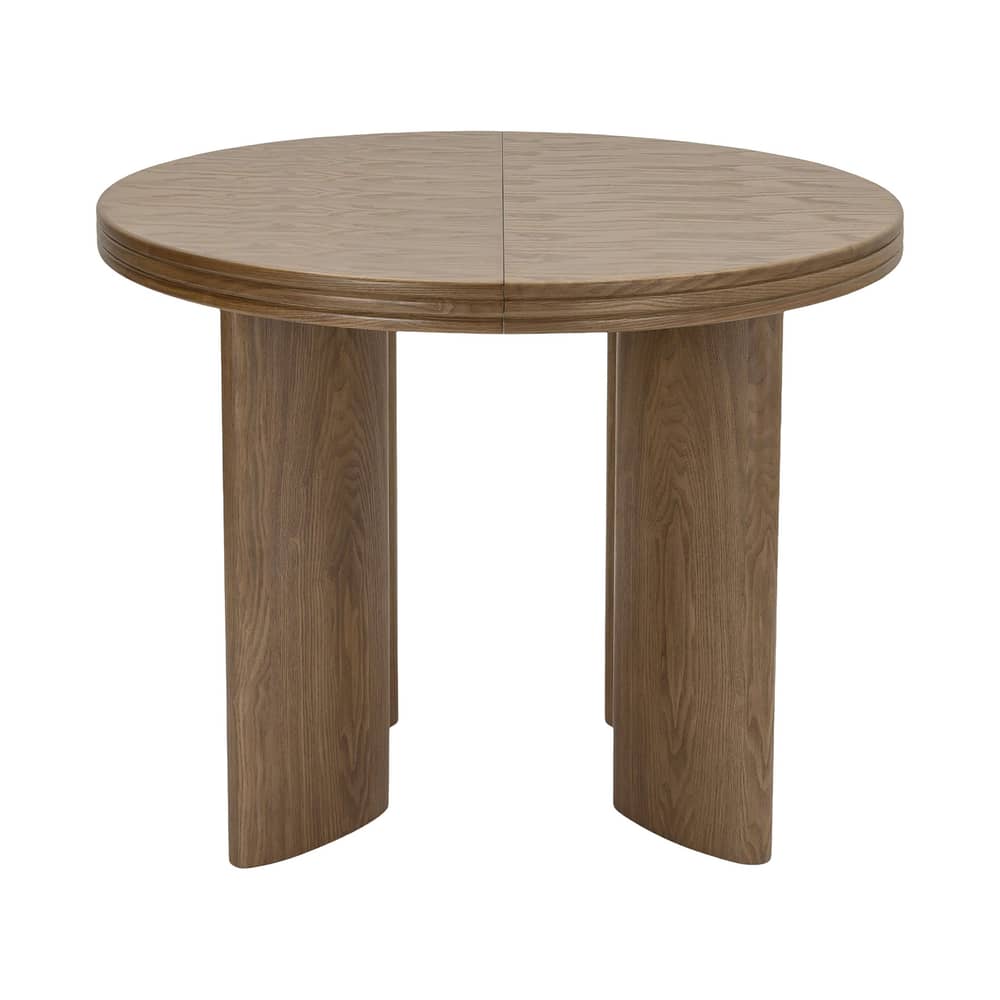 Ausziehtisch Mira holz braun / L 100–180 cm – 4–8 Personen - NV GALLERY - Nussbaum-Optik - Bois composite, Placage noyer