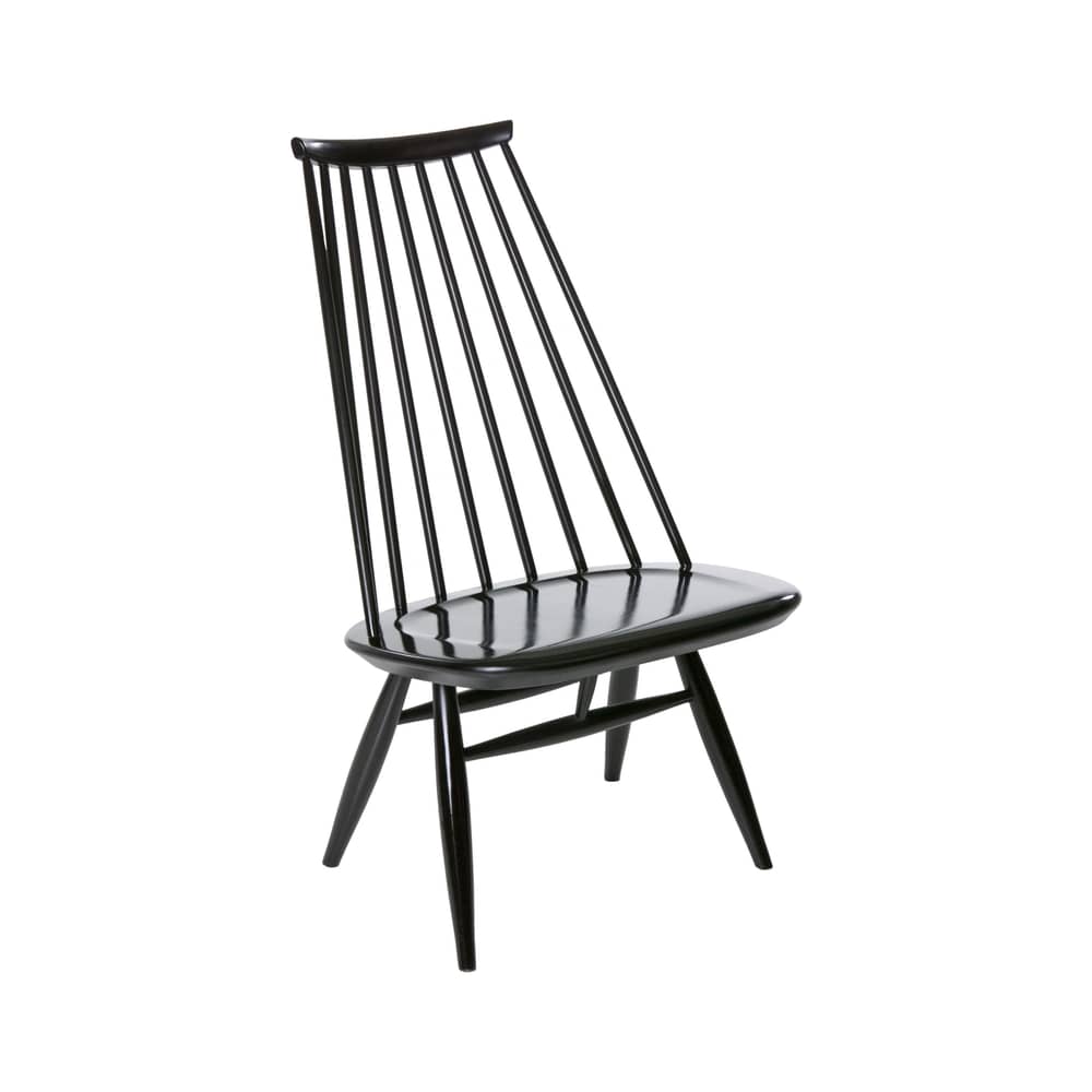 Poltrona Mademoiselle Lounge legno nero / Ilmari Tapiovaara, 1956 - ARTEK - Nero - Betulla massiccia