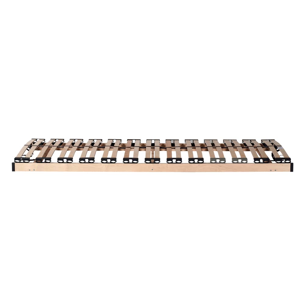  Slatted bed base natural wood / 90 x 200 cm - Ethnicraft - 90 x 200 cm - Metal, Plastic, Wood