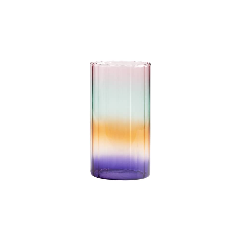 Vase Gradient Evening verre multicolore / Wide - Ø 10 x H 18,5 cm - & klevering - Wide / Multicolore - Verre