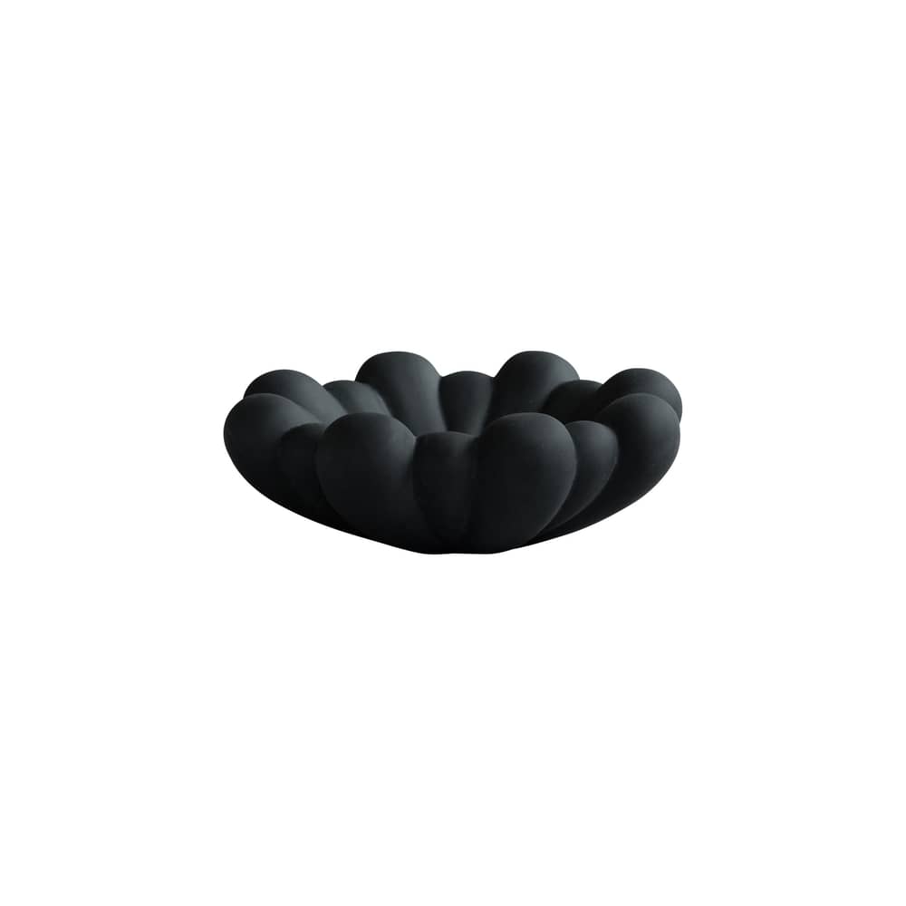 Schale Bloom Medium keramik schwarz / Ø 28,5 x H 10,5 cm - 101 COPENHAGEN - Schwarz - Faserbeton, Keramik
