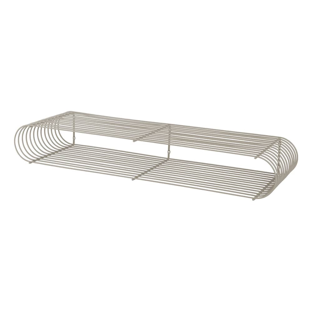Etagère Curva Large / L 80,4 cm - AYTM - Taupe - Acier