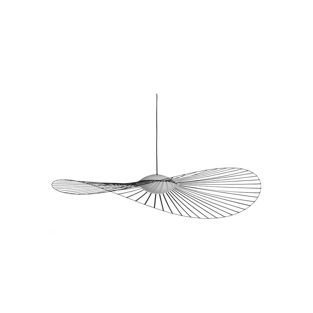 Pendelleuchte Vertigo Nova LED plastikmaterial schwarz / Ø 140 cm - Petite Friture - Schwarz / Diffusor weiß - Glasfaser, Polyurhethan, Triplex Glas