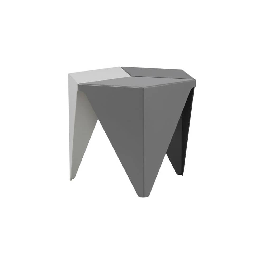 Table basse Prismatic 2 / Isamu Noguchi, 1957 / 41 x 41 x H 37,5 cm - Vitra - Gris (3 nuances) - Aluminium