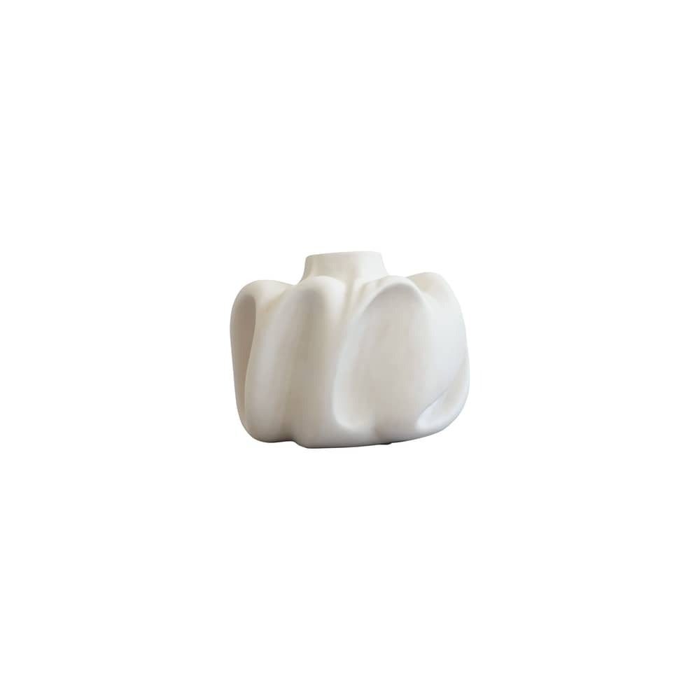 Wabi Medio Vase ceramic white / Ø 35 x H 29 cm - 101 COPENHAGEN - Medio / White - Glazed ceramic