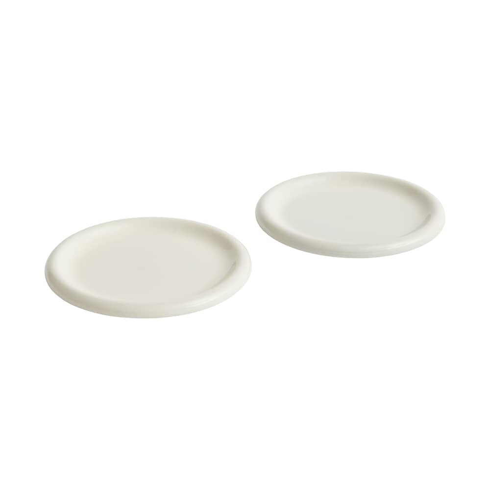 Assiette Barro / Ø 24 cm - Set de 2 - Hay - Blanc cassé - Grès