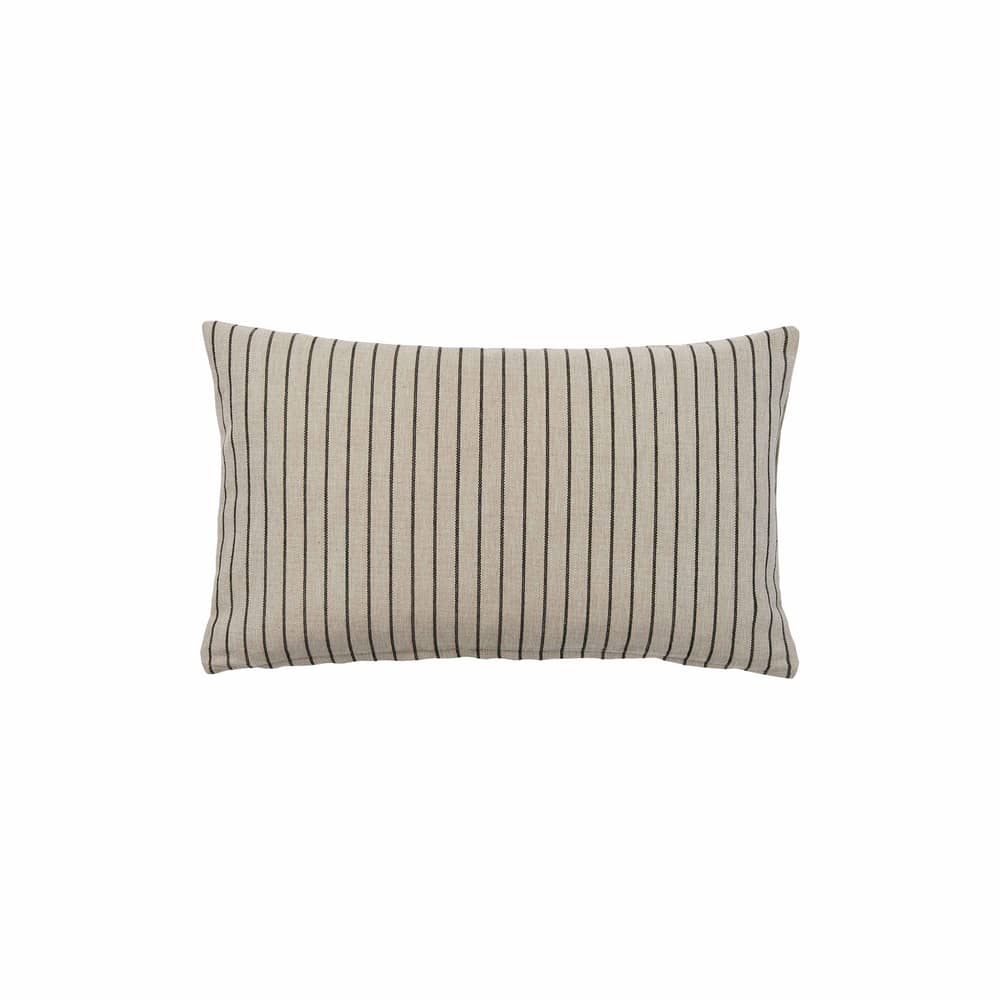 Housse de coussin Karen beige / 30 x 50 cm - BROSTE COPENHAGEN - 30 x 50 cm / Beige & noir - Coton