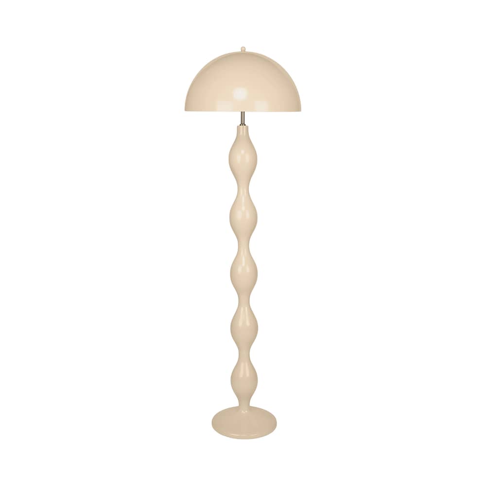 Stehleuchte Powers metall beige - NV GALLERY - Beige - lackiertes Eisen, Poly-natur